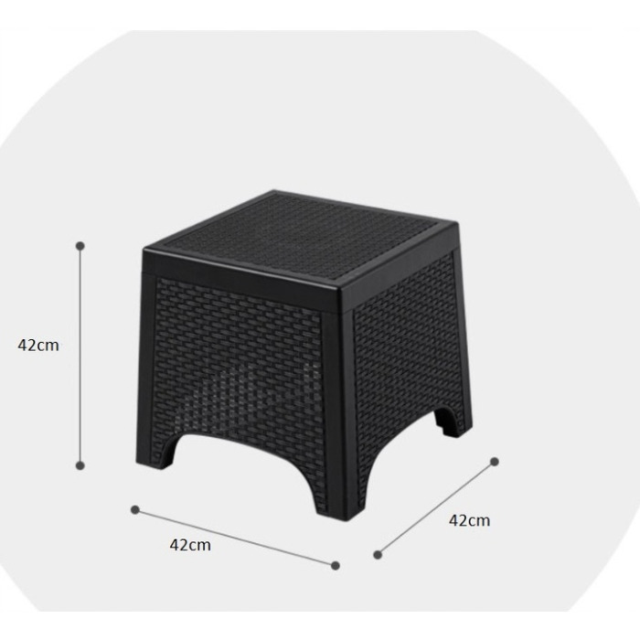 Комплект садових меблів 3в1: столик та 2 крісла з ротанга для тераси та саду, сучасний стиль