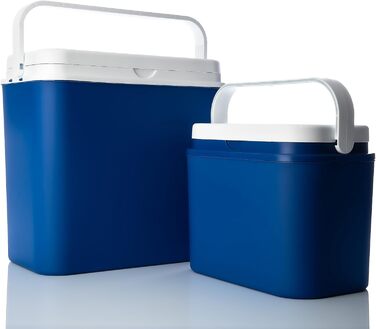 Набір термобоксів BigDean 24L/10L - Пластиковий термобокс - з/без пакетів для охолодження - Сумка-холодильник для автомобіля, кемпінгу, басейну на відкритому повітрі