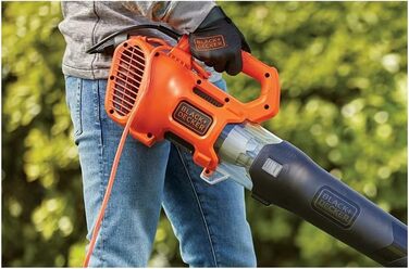 Повітродувка електрична BLACK+DECKER BEBL184-QS 1850 Вт, швидкість 190 км/год, об'єм 765 м³/год, з подрібнювачем листя