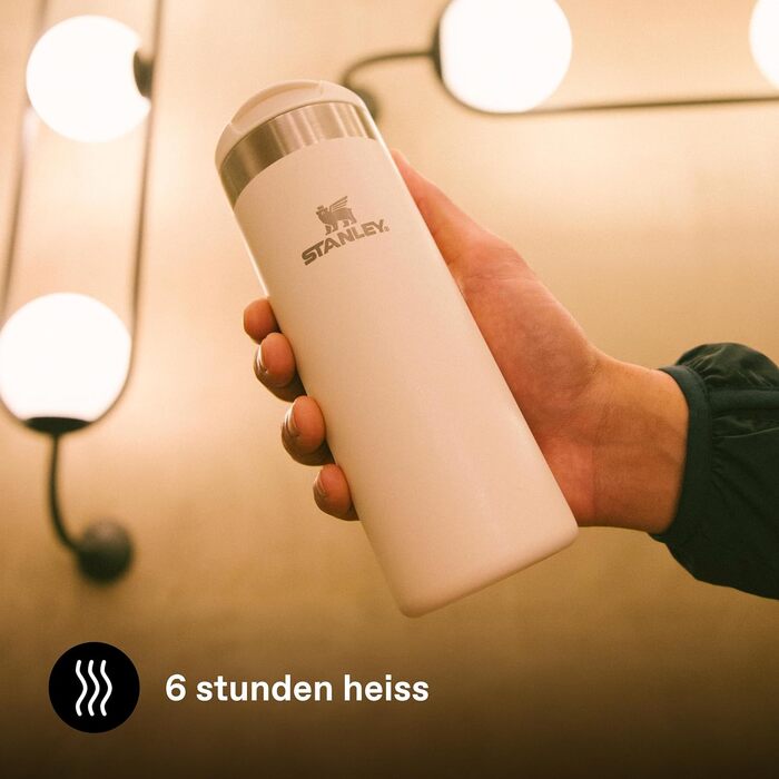 Термокружка Stanley Aerolight Transit 470мл Cream Gloss - Збереження тепла до 6 годин, сумісна з автомобільними тримачами, миється в посудомийній машині