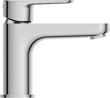 Змішувач для умивальника Ideal Standard Cerafine O без зливного переходу, H80мм, Bluestart, срібний