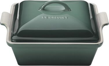 Каструля Le Creuset Heritage з кришкою, квадратна, 22.9 см, біла (Артишок)