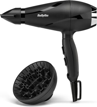 Фен BaByliss 6713DE, керамічне покриття, Black New Black