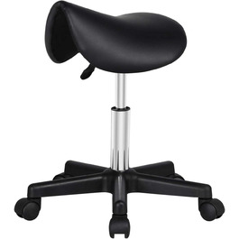 Стілець для сидіння Yaheetech, робочий стілець на коліщатках, обертовий стілець, стілець для лікаря, косметичний стілець, стілець для кабінету, регульований по висоті, обертовий ср