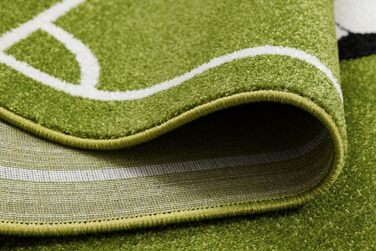 Дитячий килимок Pilly - для дитячої кімнати, ігрові килимки, дитяча кімната, футбольне поле, трава, дитячий майданчик, зелений (80 х 150 см, Mundial Green)