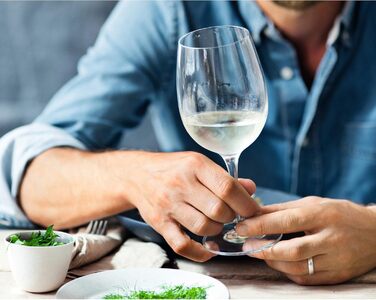 Бокали для білого вина WMF Easy Plus 6 шт, 390 мл, кришталь, прозорі, для посудомийної машини