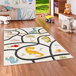 Килимок дитячий Pergamon Maui Kids Dino Street Rug барвистий, 5 розмірів, 140x200 см