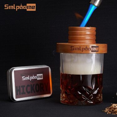 Коктейльний набір для копчення з дерев'яною стружкою (4 види) - подарунок для тата, чоловіка, любителя коктейлів