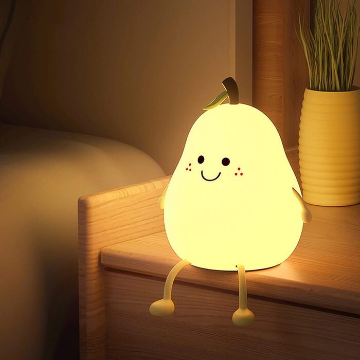 Силіконовий світлодіодний нічник Cute Smile Bulb, USB міні-лампа, мультяшна приліжкова лампа, дитяча прикраса