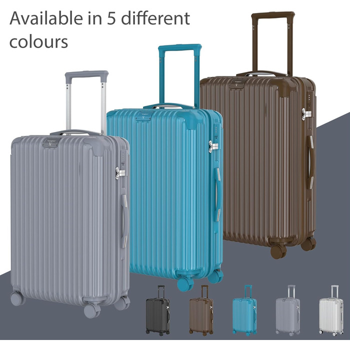 Набір валіз Voyagoux 2 шт. - 40L & 116L, жорсткі валізи, TSA-замок, ABS, 4 колеса 360°, міцний та легкий, рожеве золото