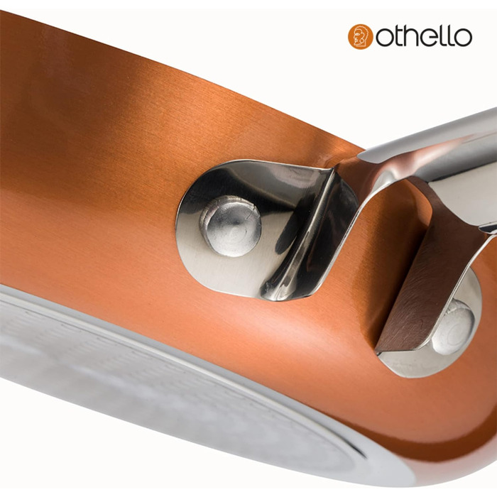 Сковорода Othello Ø 28 см міцне антипригарне покриття Stoneline для всіх типів варильних поверхонь кругла алюмінієва сковорода з ручкою з нержавіючої сталі ідеально підходить для смаження з меншою кількістю жиру