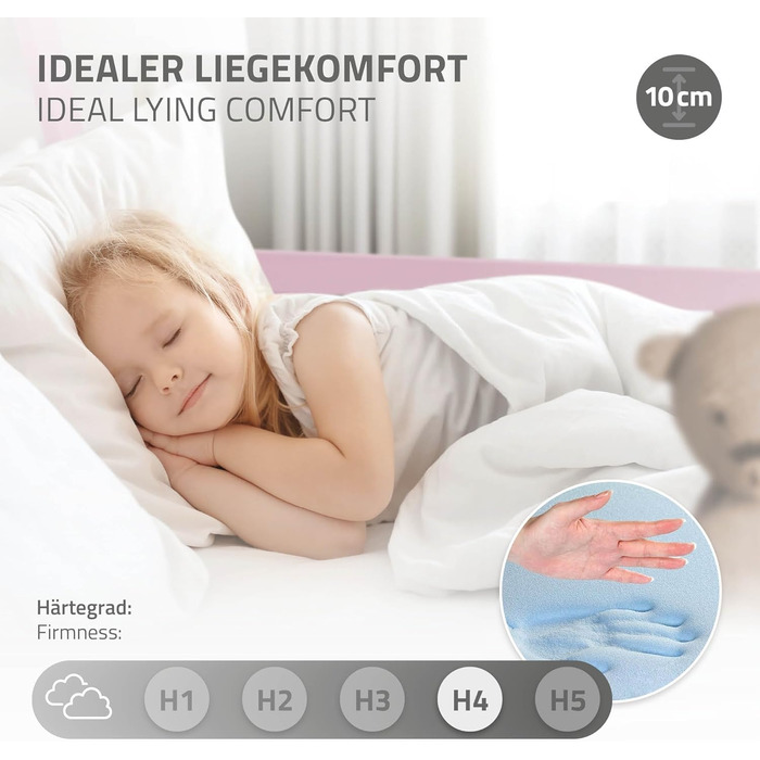 Дитяче ліжко-халапа Tipi ML-Design біле з бортиками та ламелями, з сосни, індіанське ліжко для дівчаток та хлопчиків, ліжко-будиночок з огорожею, підлогове ліжко-халапа для дітей та підлітків, ігрове ліжко-намет (80x160 см з матрацом, рожеве)