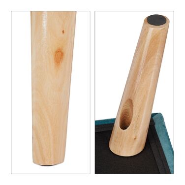 Relaxdays М'який пуф з місцем для зберігання