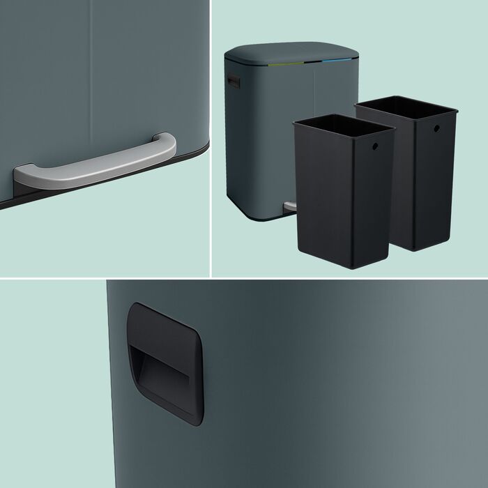 Відро для сміття Relaxdays з двома відділеннями