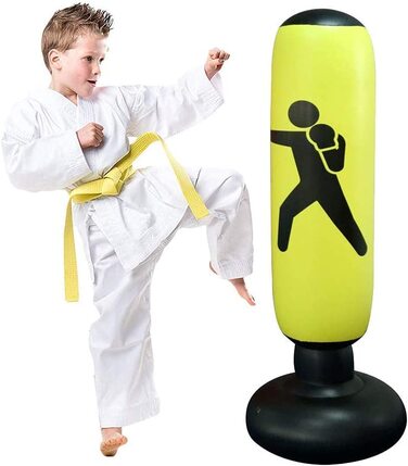 Дитяча боксерська груша JanTeelGO 160 см жовта