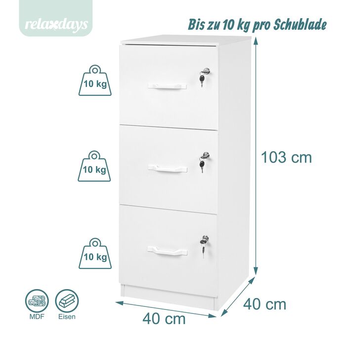 Шафа для документів з навісними папками Relaxdays