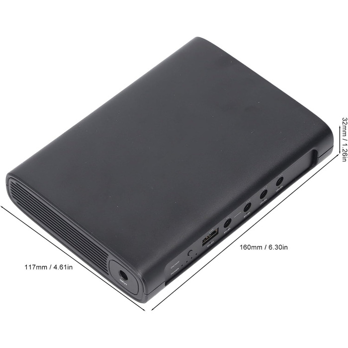 Портативний UPS з акумулятором 12000mAh (44.4WH) для роутера, камери WiFi, з USB-DC виходами, захист від короткого замикання (EU-штекер)