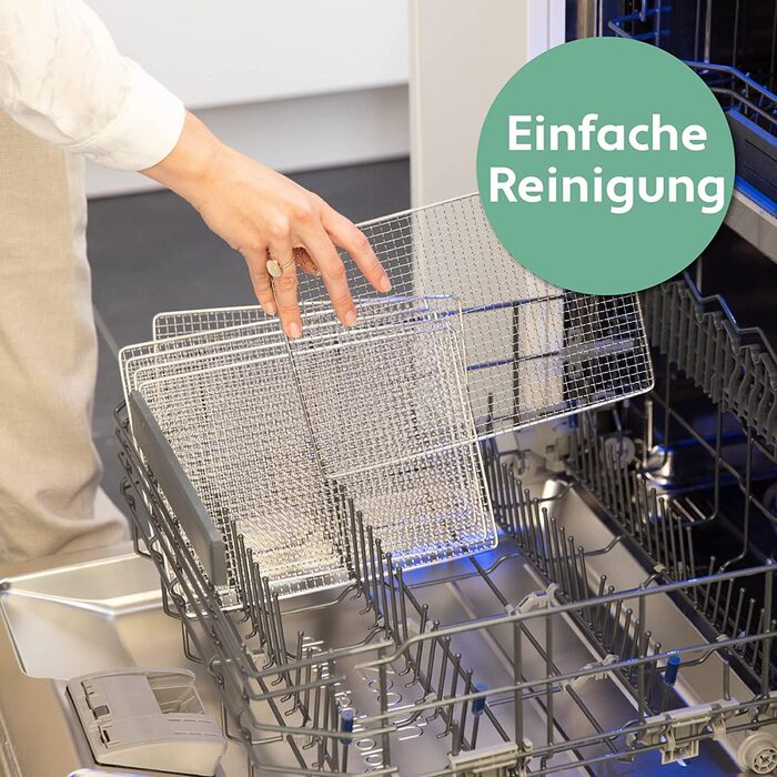 Дегідратор Vita 5 з 6-ма решітками з нержавіючої сталі - 0,7 м² сушарної поверхні, регулювання температури (35-75°C) для фруктів, овочів, м'яса. 650W, 24H таймер, LED дисплей, 6 етапів, нержавіюча сталь