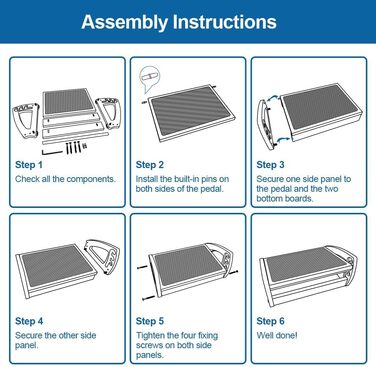 Підставка під ноги StrongTek для столу, дерево, для роботи, 3 положення висоти, ергономічна, антиковзаюча, покращує поставу та кровообіг, до 181 кг, чорна