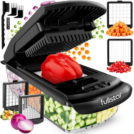 Набір для нарізки овочів та фруктів 4-в-1 (білий) - спіралізатор, нарізчик, тертка, нарізчик цибулі