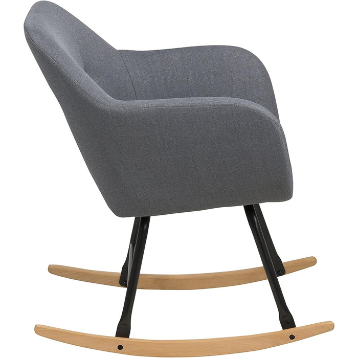Крісло-гойдалка AC Design Furniture Wendy, метал, сірий (темно-сірий), 57x71x81 см