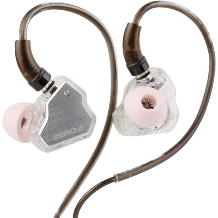 Гц x Crinacle Zero 2 IEM, 10 мм драйвер, дротовий, ігровий, кабель OFC (сріблястий), 7