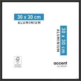 Алюмінієва фоторамка Accent by Nielsen, 30x30 см, чорна матова
