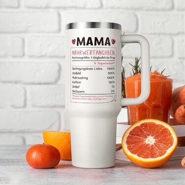 Термокружка 40oz з кришкою та трубочкою - подарунок мамі на день народження, на Різдво, від дочки/сина