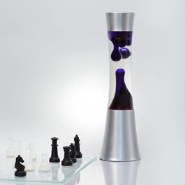 Елегантна лампа лава фіолетовий віск SANDRO H39,5 см настрій світло настільна лампа ретро вітальня молодіжна кімната