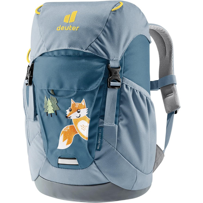 Дитячий рюкзак deuter Unisex Kids Forest Fox 14 л (1 упаковка) (арктично-сланцевий, 14 довгий, комплект з рюкзаком для дитячого садка, куркумою)