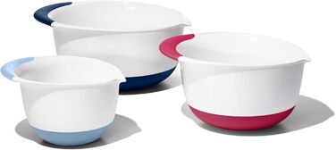 Набір місок OXO Good Grips, 3 шт., 4.7 л, блакитний, мармеладний, сітковий