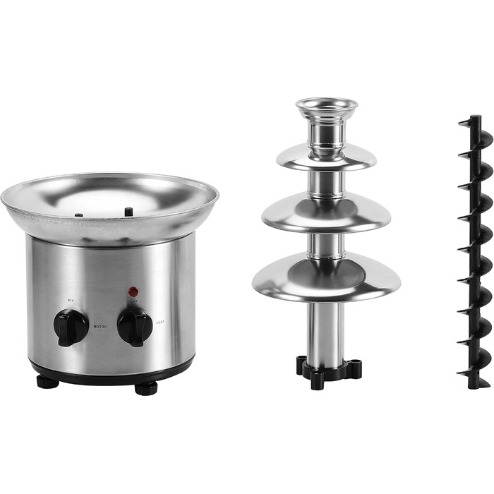Шоколадний фонтан | 170 Вт | 1.25 кг | Якісний нержавіюча сталь | 4-рівневий | Термостійкий | Для дому та заходів