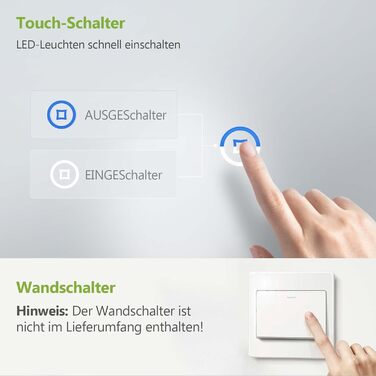 Круглий дзеркало для ванної кімнати з підсвічуванням S'AFIELINA 60 см LED з сенсорним вимикачем, 3 кольори світла (теплий, нейтральний, холодний), регулювання яскравості, 60x60 см