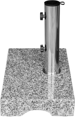 Підставка для парасольки Anndora Granit 25 кг, для балкона, діаметр стієна до 48 мм (світло-сірий)