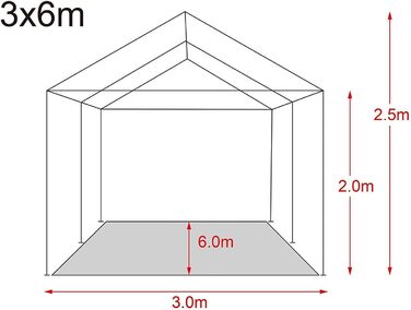 Альтанка MaxxGarden 3x4 м - Садовий намет - шатро - 12м - Захист від ультрафіолету 50 - Водонепроникний - 4 бічні панелі (зелений)