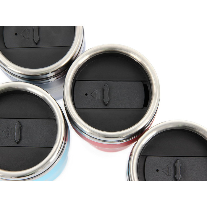 Термокружка BRISA VW Collection Volkswagen GTI, 450 мл, чорна/червона