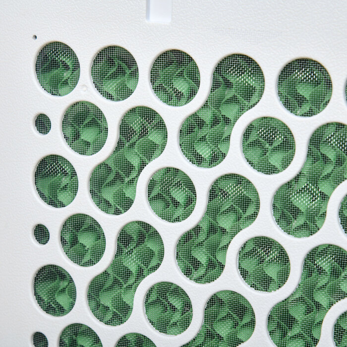 Мобільний кондиціонер 10л 4-в-1 з водяним охолодженням, зволоженням повітря, таймером на 8 годин, пультом дистанційного керування, для приміщень до 20㎡, потужністю 60W, матеріал корпусу ABS, колір білий+чорний, розміри 38,2 x 31,6 x 76 см