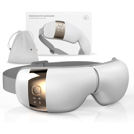 Масажер для очей HubiCare з підігрівом та вібрацією: для зняття втоми, мігрені та темних кіл під очима