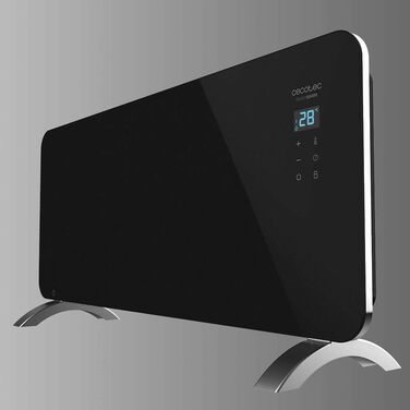 Конвектор електричний Cecotec Ready Warm 6770 Crystal Connection, 2000 Вт, WiFi, термостат, таймер, для ванної кімнати (IP24), чорний