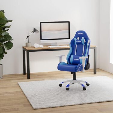 Крісло AKRacing Gaming Chair California, штучна шкіра, 5 років гарантії (Tahoe, синій)