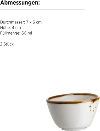 Набір кавових чашок MÄSER Serie Pintar (8 шт.) з порцеляни, вінтажний стиль, коричневий, для 4 осіб