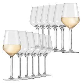 Набір келихів для білого вина Elegance 24 шт, 380 мл - великі келихи для вина, міцне скло, можна мити в посудомийній машині