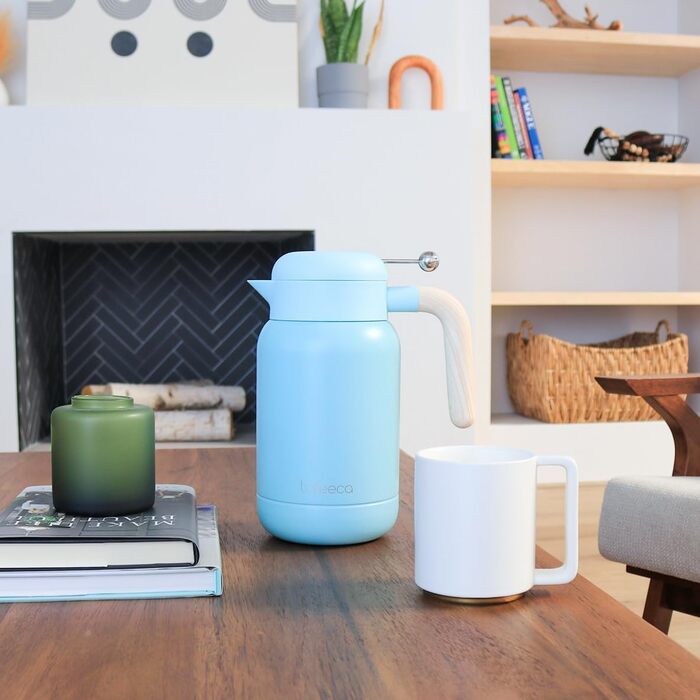 Термос для кави та чаю Aura Dune Mirage Blue 1.5 л (51 oz) з вакуумною ізоляцією, BPA-free