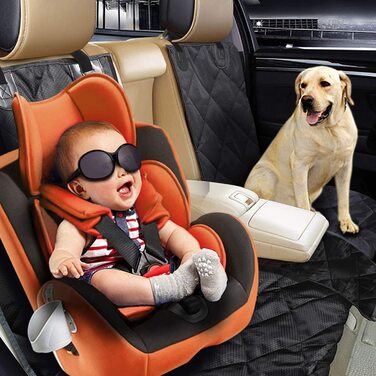 Автомобільна ковдра для собак Fityou, водонепроникна Автомобільна ковдра для собак, протиковзка ковдра для захисту багажника, оксфорд з потовщенням 600D, підходить для всіх автомобілів, 137x124. 5 см