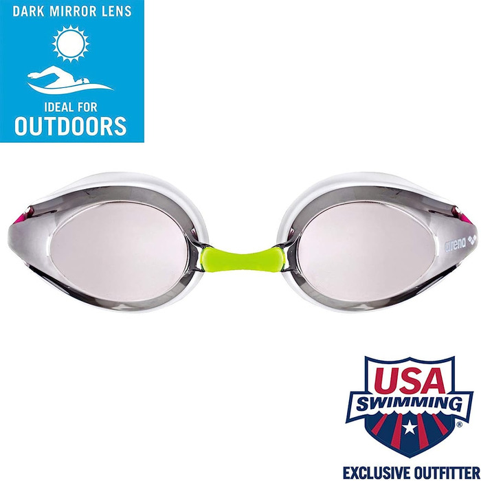 Спортивні окуляри для плавання з захистом від запотівання для дітей, окуляри для плавання з захистом від ультрафіолету, 4 змінних перенісся, силіконові прокладки (окуляри для плавання футляр для окулярів для плавання)