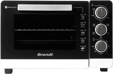 Міні-піч Brandt FC405MS: компактна, 40 л, 2100 Вт, 5 режимів, рівномірне приготування, сірий колір