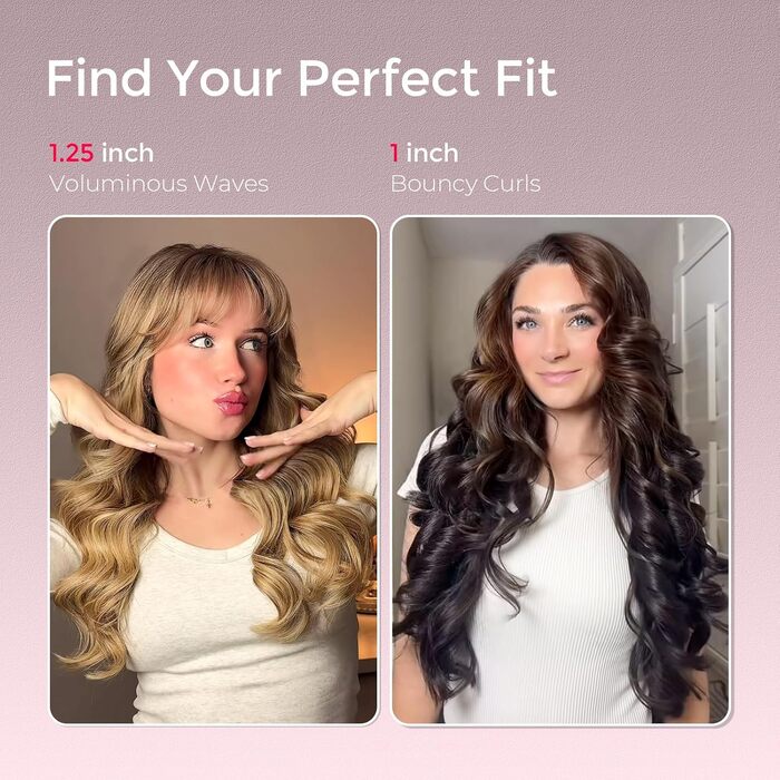 Автоматичний локон TYMO Curlpro Plus: 32 мм, золото-рожевий, для довгих волосся