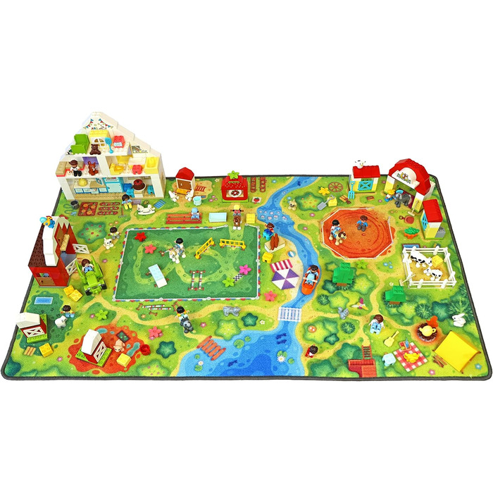 Дитячий килимок HuggyPlay Rug 90 х 150 см (Pony Farm)