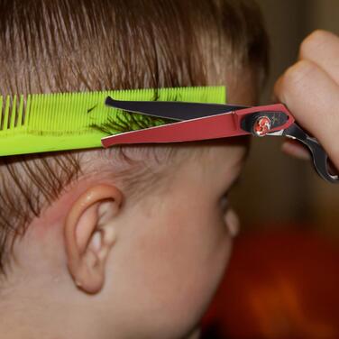 Ножиці для волосся PURPLEBIRD 6-дюймові з нержавіючої сталі, безпечні круглі кінчики, екстра-професійні, для дітей, ідеальна стрижка, для початківців, для дому.