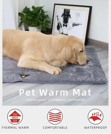 Лежак для собак BT Bear - миється, зручний, теплий (XL, коричневий)